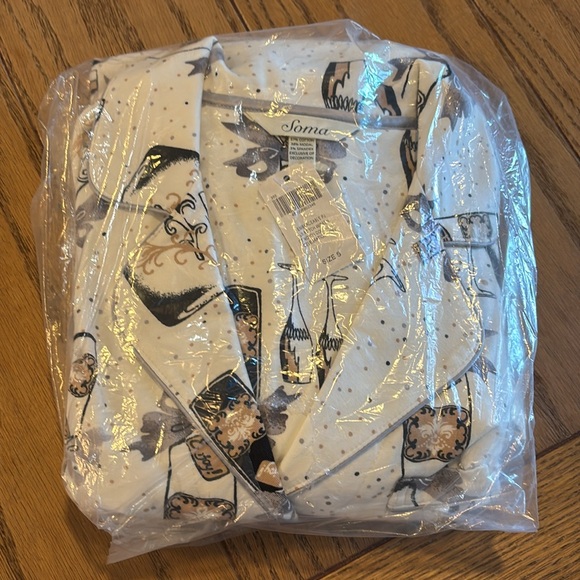 NWT Soma Celebration Embraceable Long Sleeve PJ Pajama Set ~ SMALL - Picture 8 of 8
